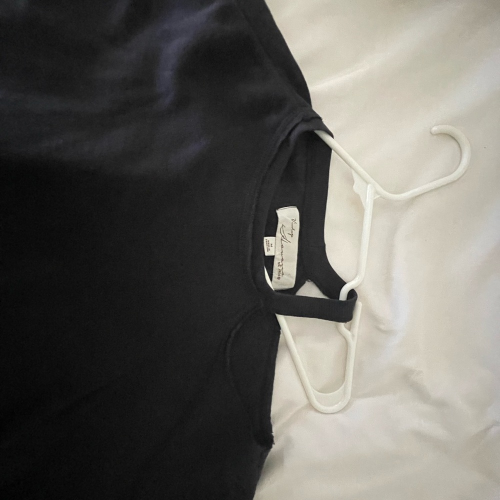 Black Crew Neck Top